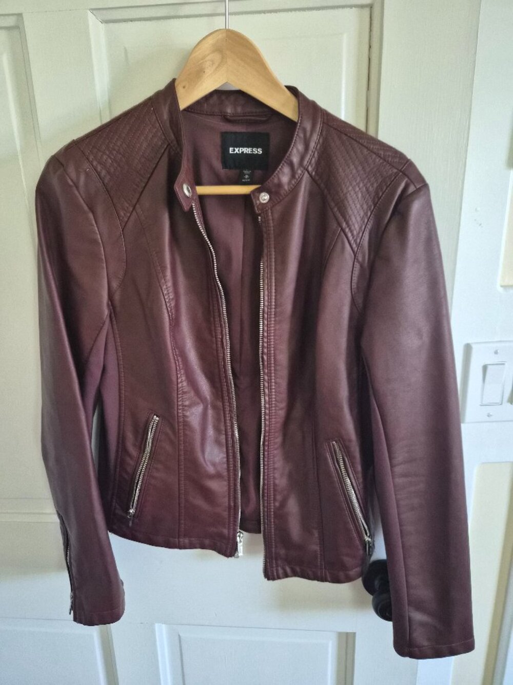 Vegan/faux leather jacket